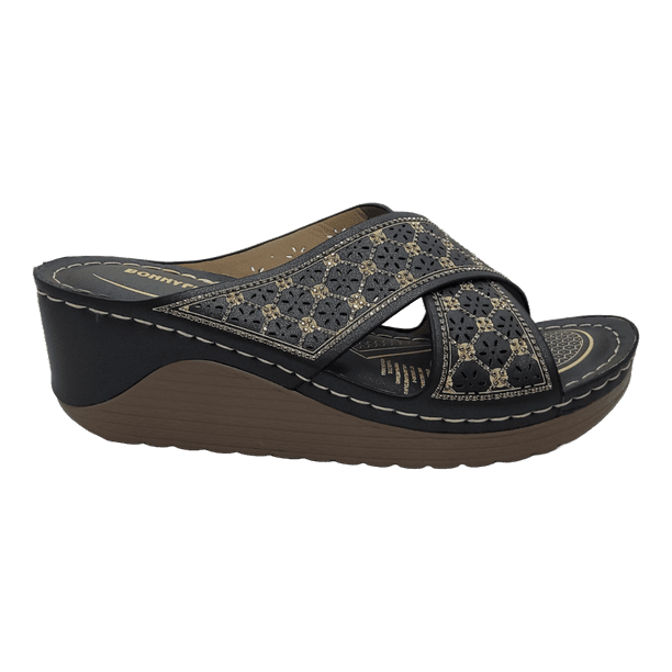 SANDALIAS DE FIESTA BONNY FRANCO NEGRAS (MUJER) | 301-0918 - Talla 35