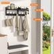 thumbnail image 4 of Perchero de pared Evermagin 29 con estante de madera negra, 4 of 7
