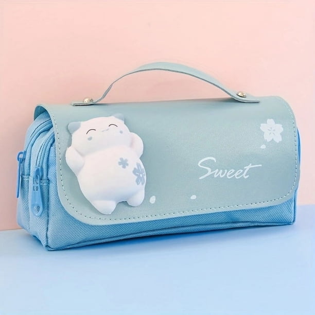 Multifunctional Large Capacity Decompression Pencil Case Cute Desktop Organizing Pencil Bag School Supplies