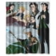 thumbnail image 1 of Cortina de ducha de baño con ganchos, diseño de Loki Face Asgard, Tom Hiddleston, el mundo oscuro, Thor, tamaño 60 x 72 pulgadas, 1 of 3
