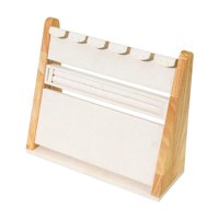 Ioensy - Soporte De Joyería De Madera 3 En 1 Estante De Exhibición De Joyería Para Pendientes Brazaletes De Reloj