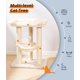 thumbnail image 4 of Torre Rascador Para Gatos 28 Grande Para Gatos De Interior Beige, 4 of 7
