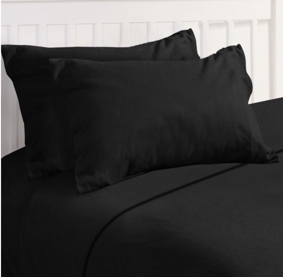 Riqui - Sábana De Polar 2 Plazas Negro