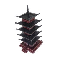 Magideal - Escultura De Pagoda En Miniatura, Decoración Del Hogar, Detalles Finos, Decoración De Micropaisaje, Modelo Arquitectónico Antiguo, Estatua De Jardín D