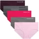 thumbnail image 1 of Pack de 5 braguitas Hipster Reebok para mujer, talla grande, gris jaspeado, 1 of 6