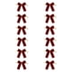 thumbnail image 4 of 12 Lazos De Terciopelo Para árbol De Navidad, Lazos Para Puerta De Entrada, Color Vino Tinto, 4 of 5