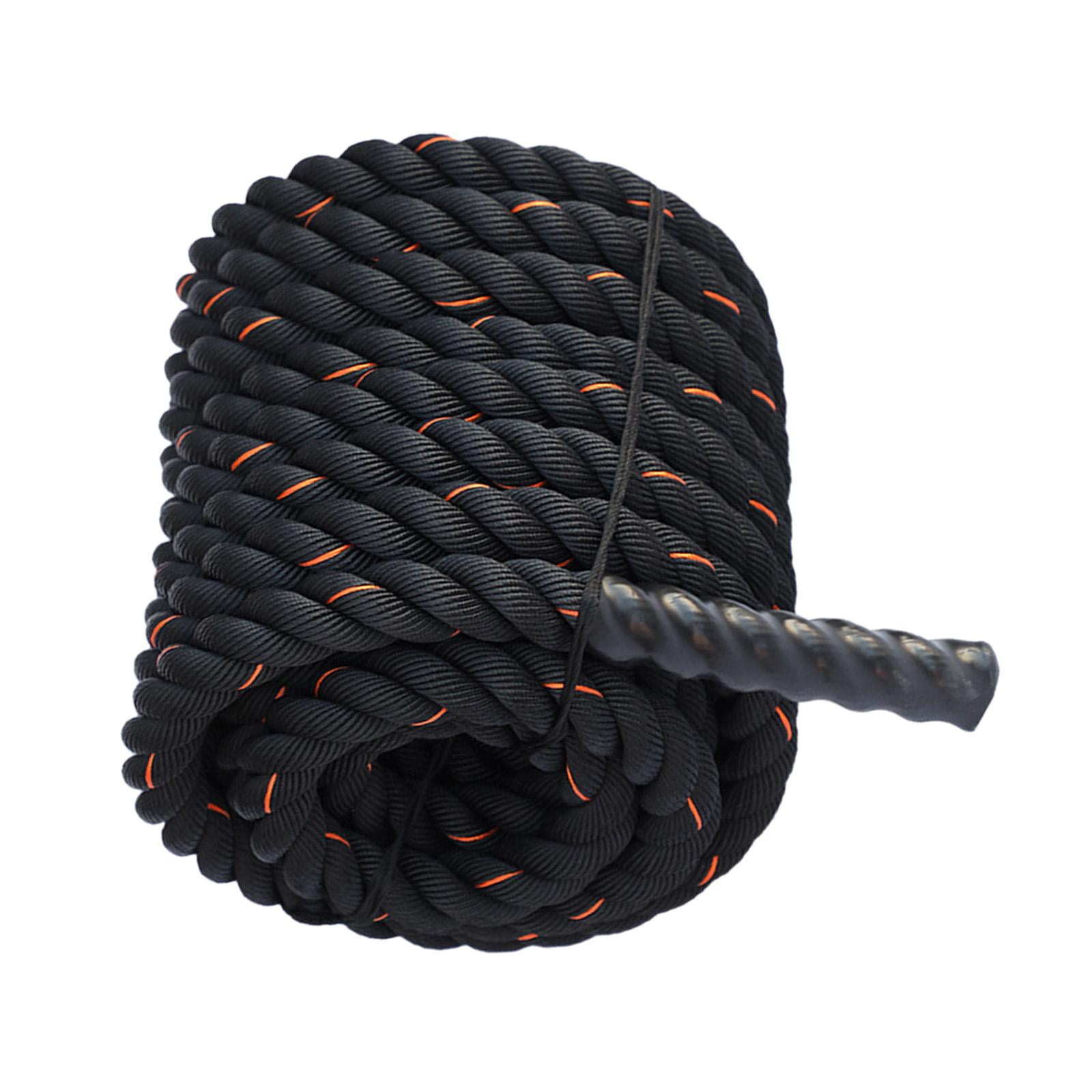 Magideal - Cuerda De Batalla Con Manga, 0,98 Pulgadas De Diámetro, 2,8 M/3 M De Longitud, Entrenamiento Muscular De Gimnasio, Cuerdas De Batalla Para Gimnasio En , 25mmx2.8m Amarill 25mmx2.8m Amarillo