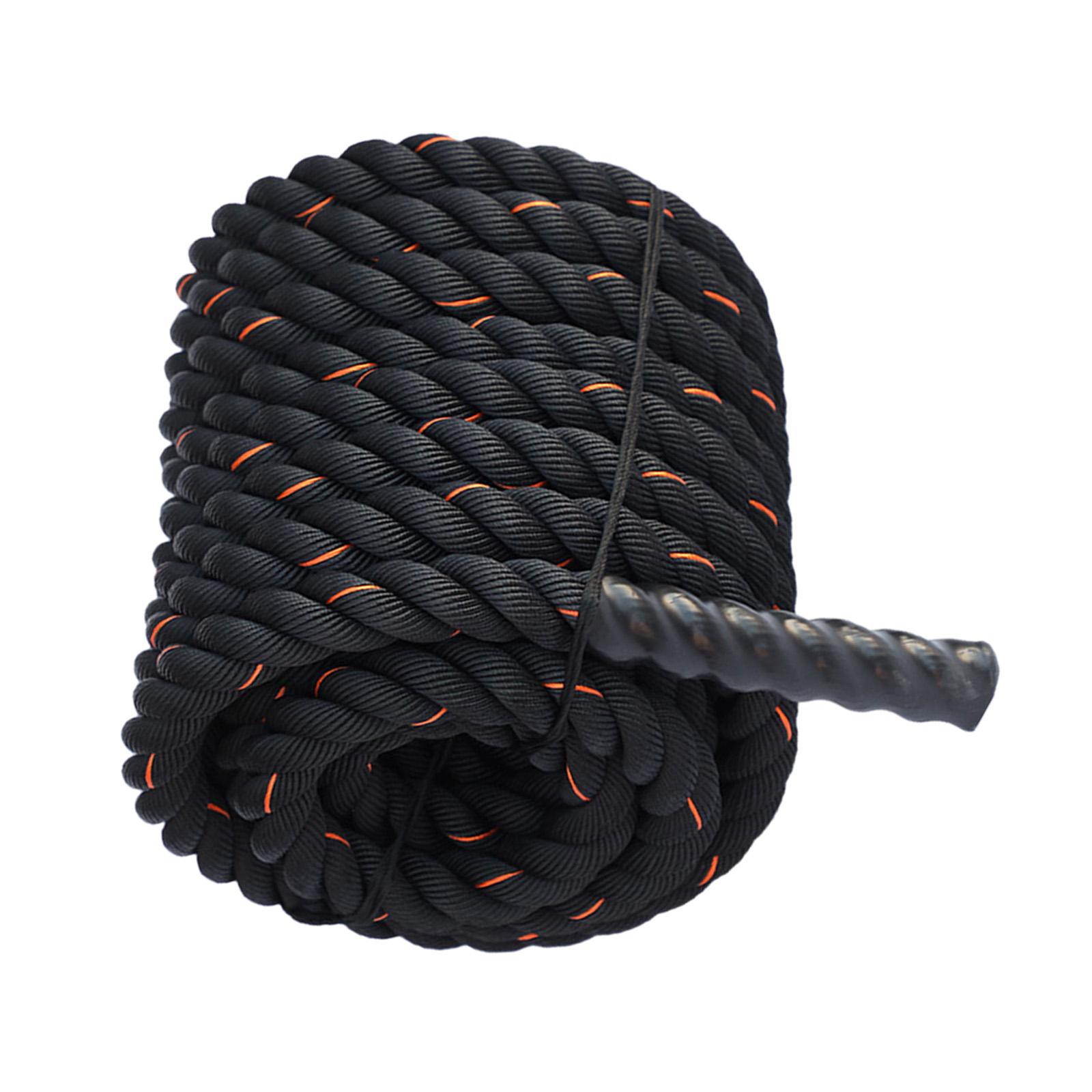 Magideal - Cuerda De Batalla Con Manga, 0,98 Pulgadas De Diámetro, 2,8 M/3 M De Longitud, Entrenamiento Muscular De Gimnasio, Cuerdas De Batalla Para Gimnasio En , 25Mmx2.8M Amarill 25Mmx2.8M Amarillo