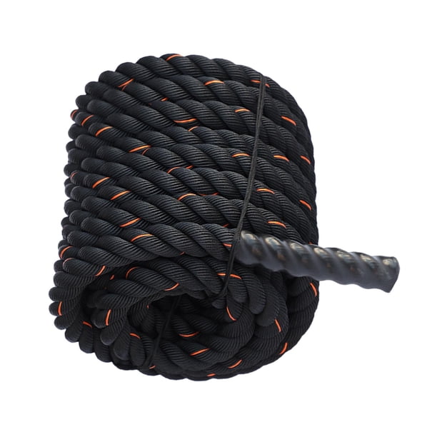 Cuerda de Batalla con Manga, 0,98 Pulgadas de Diámetro, 2,8 M/3 M de Longitud, Entrenamiento Muscular de Gimnasio, Cuerdas de Batalla para Gimnasio en , 25mmx2.8m Amarill 25mmx2.8m Amarillo
