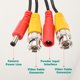 thumbnail image 4 of Cable de Video y Alimentación BNC, 10m/33ft Todo en Uno para Cámara de Seguridad, 4 Juegos Negro, 4 of 6