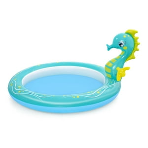 Bestway - Piscina Inflable Caballito De Mar 1.88M X 1.60M X 86Cm Celeste