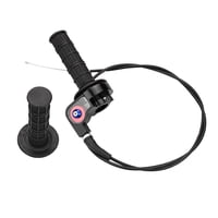 Ioensy - Cable De Acelerador Giratorio De Silicona De Acero Inoxidable Para 150Cc-250Cc Atv Negro