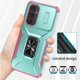 thumbnail image 4 of Funda Armada para Samsung Galaxy A54 5G con Tapa Deslizante y Soporte Magnético Giratorio Verde, 4 of 5