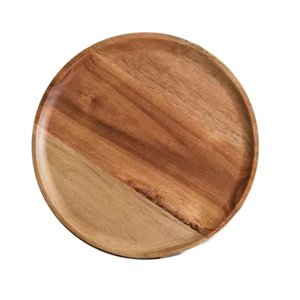 Magideal - Bandeja De Madera Para Servir, Plato De Madera, Herramienta De Cocina, Plato Para Servir De Madera, Bandeja Para Mesa De Té Y Café Para Té, Ensalada,