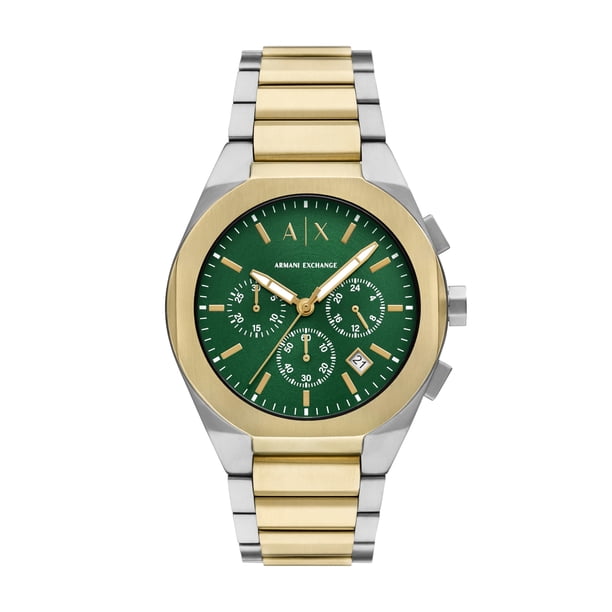 Armani Exchange A|X Reloj Cronógrafo Sync para Hombre, Reloj Analógico Bicolor de Acero Inoxidable