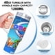 thumbnail image 5 of RoboGobo Vaso aislado de acero inoxidable con asa, diseño temático, regalo para familia, amigos y fans; incluye pajita y encaja en el portavasos estándar, 40 oz, 5 of 6