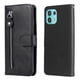 thumbnail image 3 of Funda con Cremallera para Motorola Edge 20 Lite, Carcasa Cartera de Cuero PU con Soporte y Tarjetero, 3 of 6