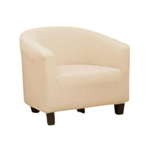 Funda Poltrona Sofa Texturizada Ajustable Beige Claro