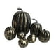 thumbnail image 4 of 7 Piezas De Calabazas Falsas, Modelo De Bricolaje, Verduras Artificiales Para Tienda De Halloween, Otoño, Negro Y Dorado, 4 of 5