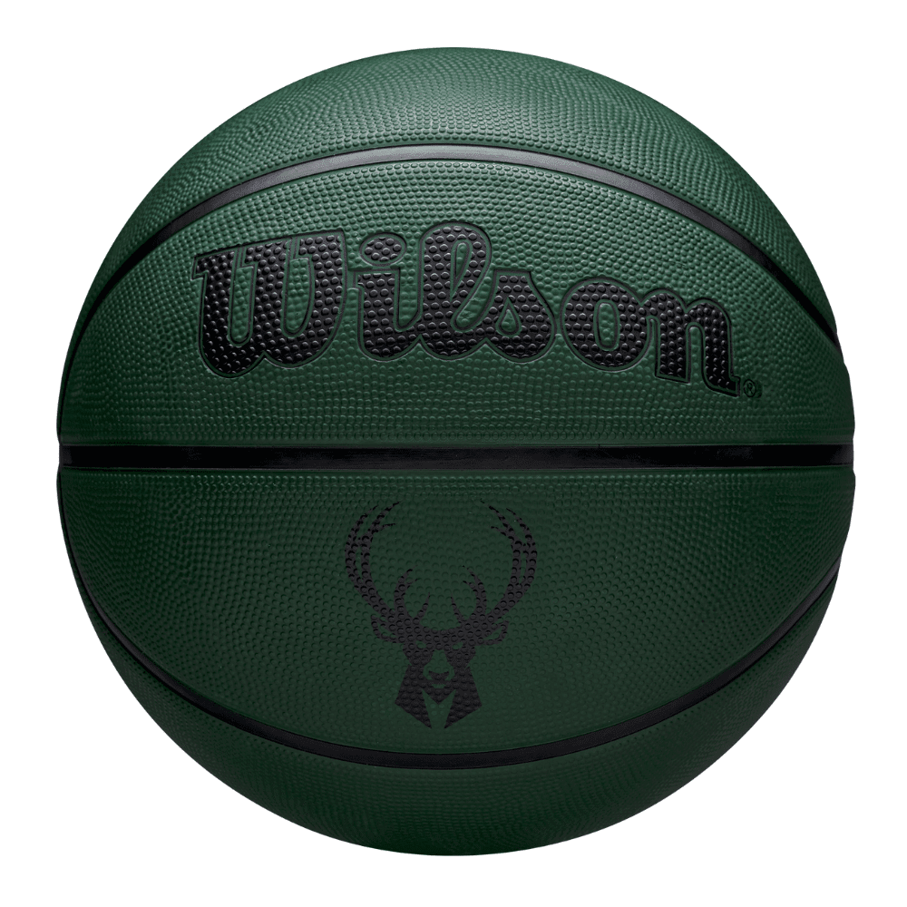 Balón Basketball Wilson Nba Team Tribute Solid Milwaukee Bucks Tamaño 7