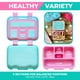 thumbnail image 5 of Lonchera Bento Kinsho para niños pequeños, 5 secciones, Aqua Cat, 5 of 7