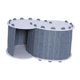 thumbnail image 4 of Cama Túnel Para Gatos, Transpirable, Con Cubierta Extraíble, Cueva Para Gatos Con 2 Agujeros, Color Gris Oscuro, 4 of 5