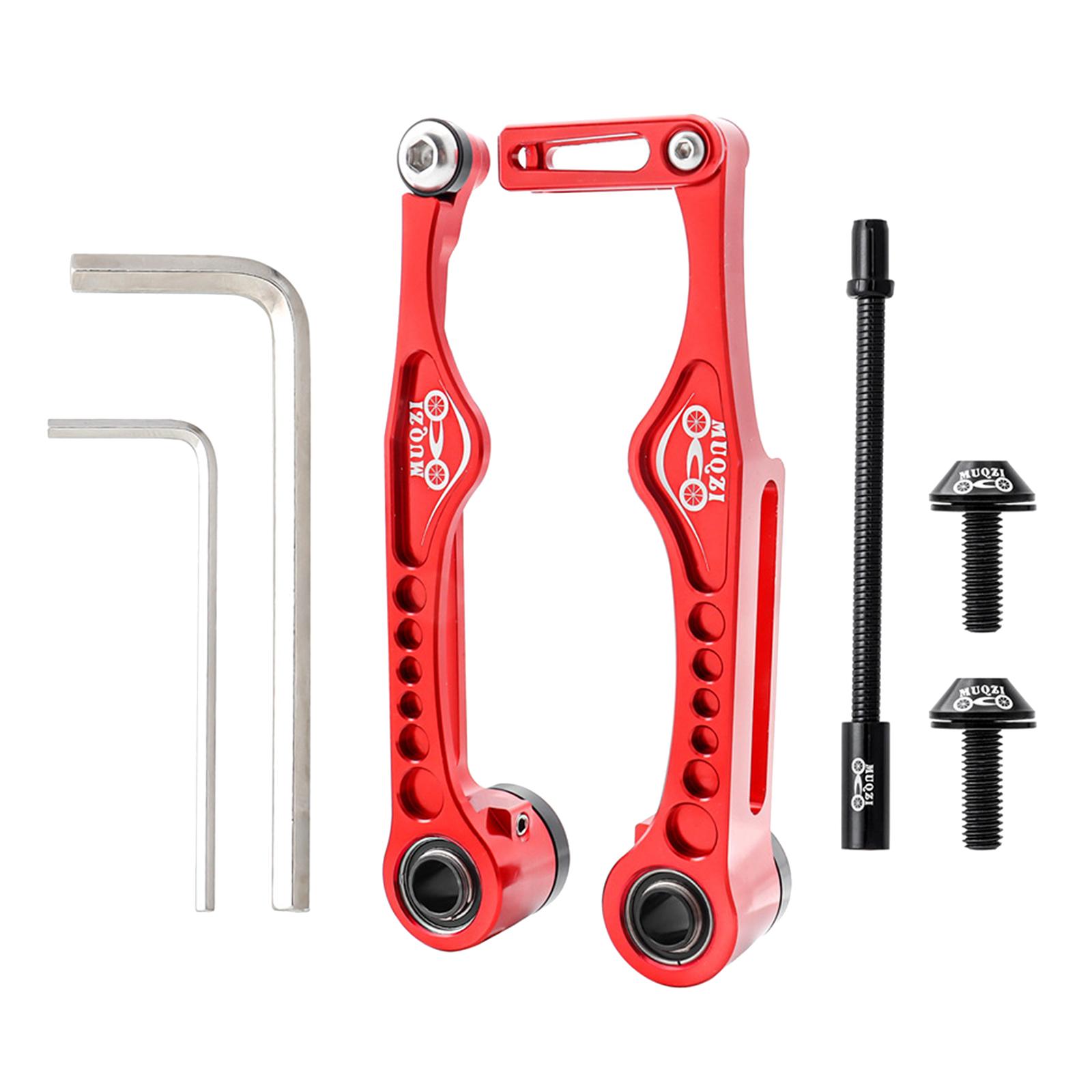Ioensy - Palanca Delantera Y Trasera De Frenos En V Para Ciclismo, Compatible Con Piezas De Reparación Bmx, Rojo, 126X60,8Mm