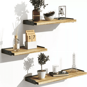 Importclick - Kit Repisas Flotantes Multipropósito Madera Diferentes Tamaños