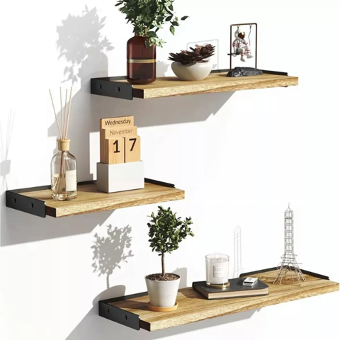 Importclick - Kit Repisas Flotantes Multipropósito Madera Diferentes Tamaños