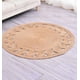 thumbnail image 4 of Alfombra Redonda De Yute 100cm Decoración Living Exteriores, 4 of 5