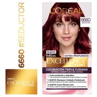 Coloración Cabello Excellence Extra Profundos 6660 Rubio Oscuro Rojizo Profundo