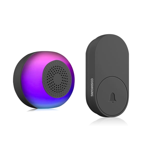 Timbre inalámbrico COSMOING IP66, impermeable, 59 campanillas, 230 m