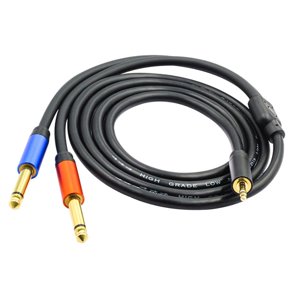 Bothyi - Pieza De Reparación De Cable De Audio De 3,5 Mm A Doble De 6,35 Mm Para Teléfono Celular Mezclador De Computadora