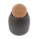 thumbnail image 1 of Tarro de almacenamiento de alimentos Bote de cerámica Tapa de corcho Tapa negra-S (Rótula), 1 of 5