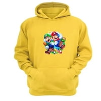 Genérico - Polerón Canguro Plomero Rojo Amarillo Talla Xs Unisex