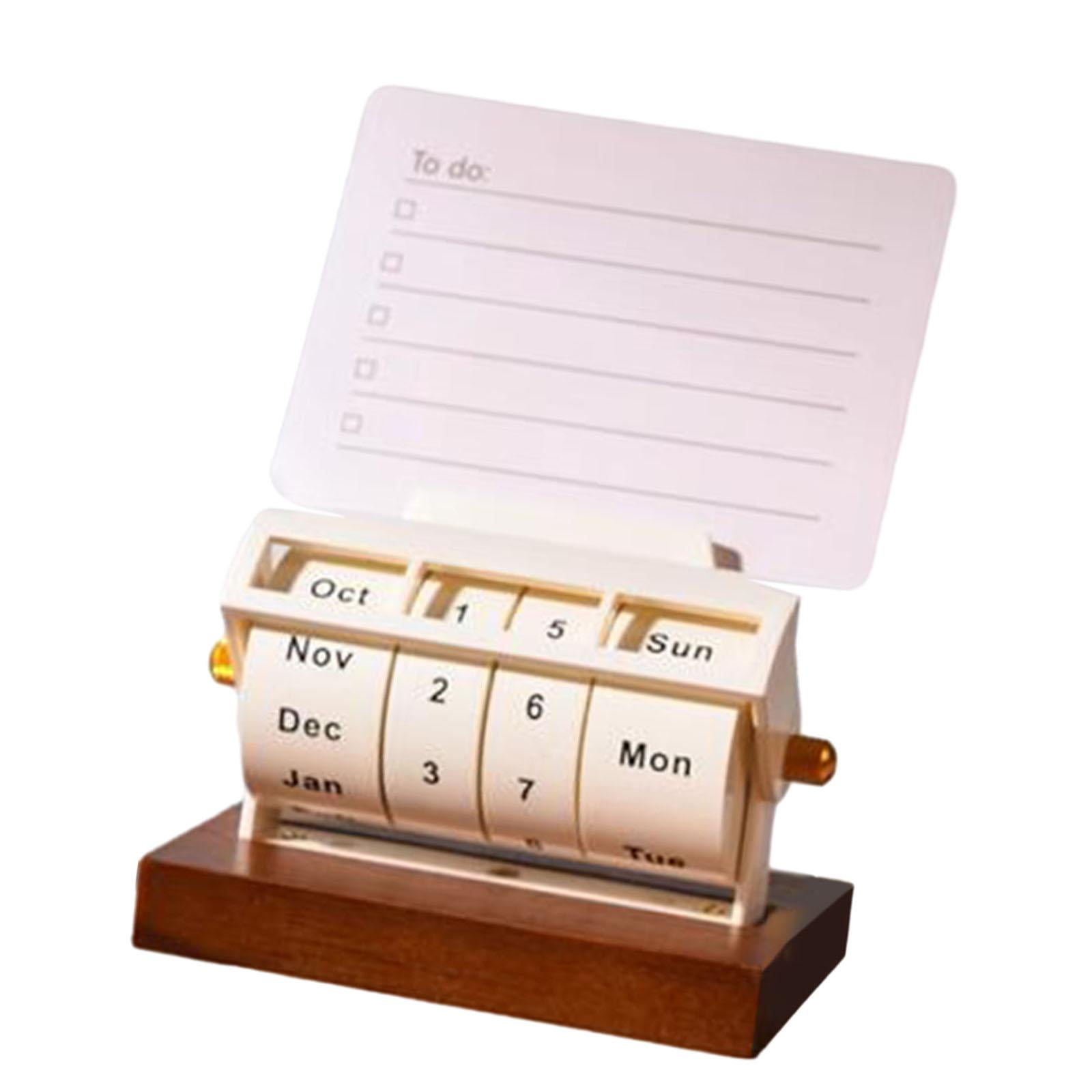 Bothyi - Calendario De Mesa, Accesorios De Fotografía, Calendario Giratorio Para Mesa, Cocina, Oficina, Calendario Con Tarjeta