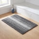 thumbnail image 5 of REGALWOVEN Alfombras de baño a rayas de colores contrastantes, alfombra de baño peluda antideslizante, alfombrillas de baño para el suelo del baño, bañera y ducha negra 20" x 32", 5 of 6