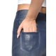 thumbnail image 5 of Falda Sharo Cuero Elastizable Azul Marino Dama, 5 of 8