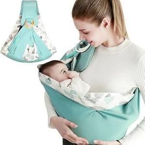 Veatool - Canguro Para Bebé, Bebé Ergonomico, Cangurera Portabebé Para Niños De 0 A 24 Meses, Ajustable A Varias Posiciones, Cómodo Y Transpirable, Se Puede Utilizar Como Cobertor De Lactancia (Verde)