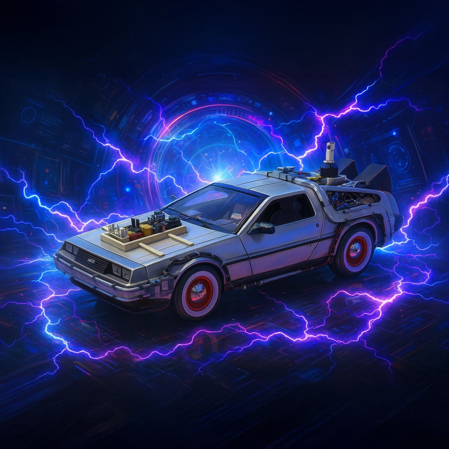Toyng - Back To The Future Iii Delorean Escala 1:24 - Welly