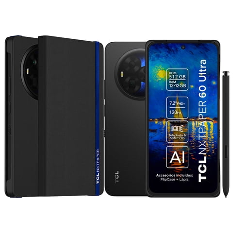 Smartphone Tcl 60 Nxtpaper Ultra 512Gb + Lápiz + Flip Case