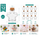 thumbnail image 2 of Pack 12 Frascos Vidrio Forma Estrella 380ml con Corcho Ideal Regalos Dulces Eventos Decoración, 2 of 3