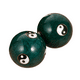 thumbnail image 2 of Of Massage Balls Chinese Tai Chi Chimes Traditional Hand Joints Massage Ball Green Enamel Exercise Ball Massage Stones, 2 of 3
