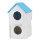 thumbnail image 3 of Doble Agujero Pet Bird Parrot Eclosión Cría Caja Nest House Azul, 3 of 5