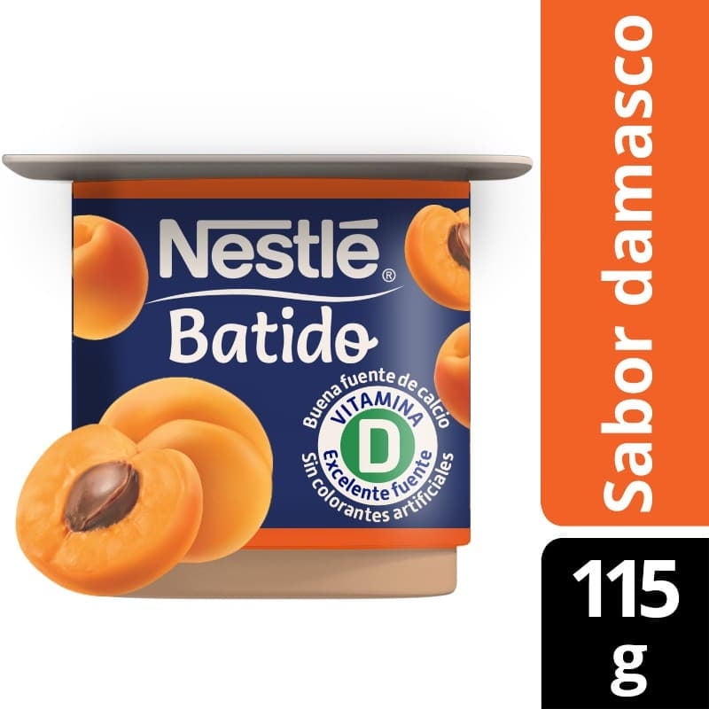 Yoghurt Batido Sabor Damasco Pote 115 g Nestlé