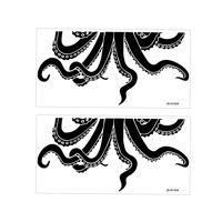 Magideal - 2 Pegatinas De Halloween Para Inodoro, Calcomanías De Pvc Para Tapa De Inodoro, Calcomanías De Pared Para Habitación De Niños, Cisterna De Inodoro, De Pulpo Con Anillos