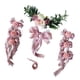 thumbnail image 1 of Kit de 9 piezas de decoraciones para el coche de la boda de seda flor arcos de la cinta conjunto rosa polvo, 1 of 3