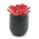 thumbnail image 2 of Planta Artificial Echeveria Morada En Macetero De Cemento, 2 of 3