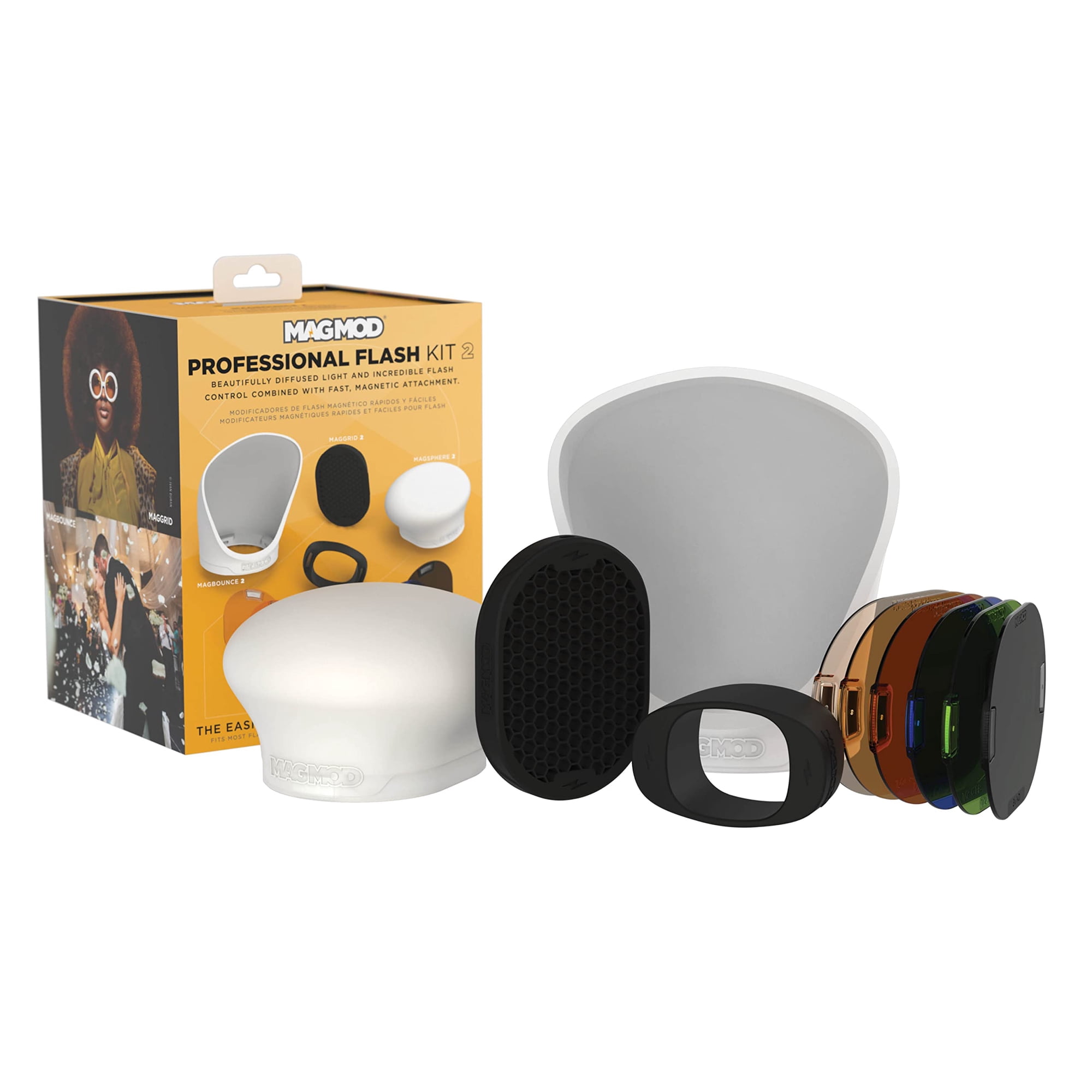 Set Difusor De Luz Para Fotografía Magmod Kit Profesional De Flash 2