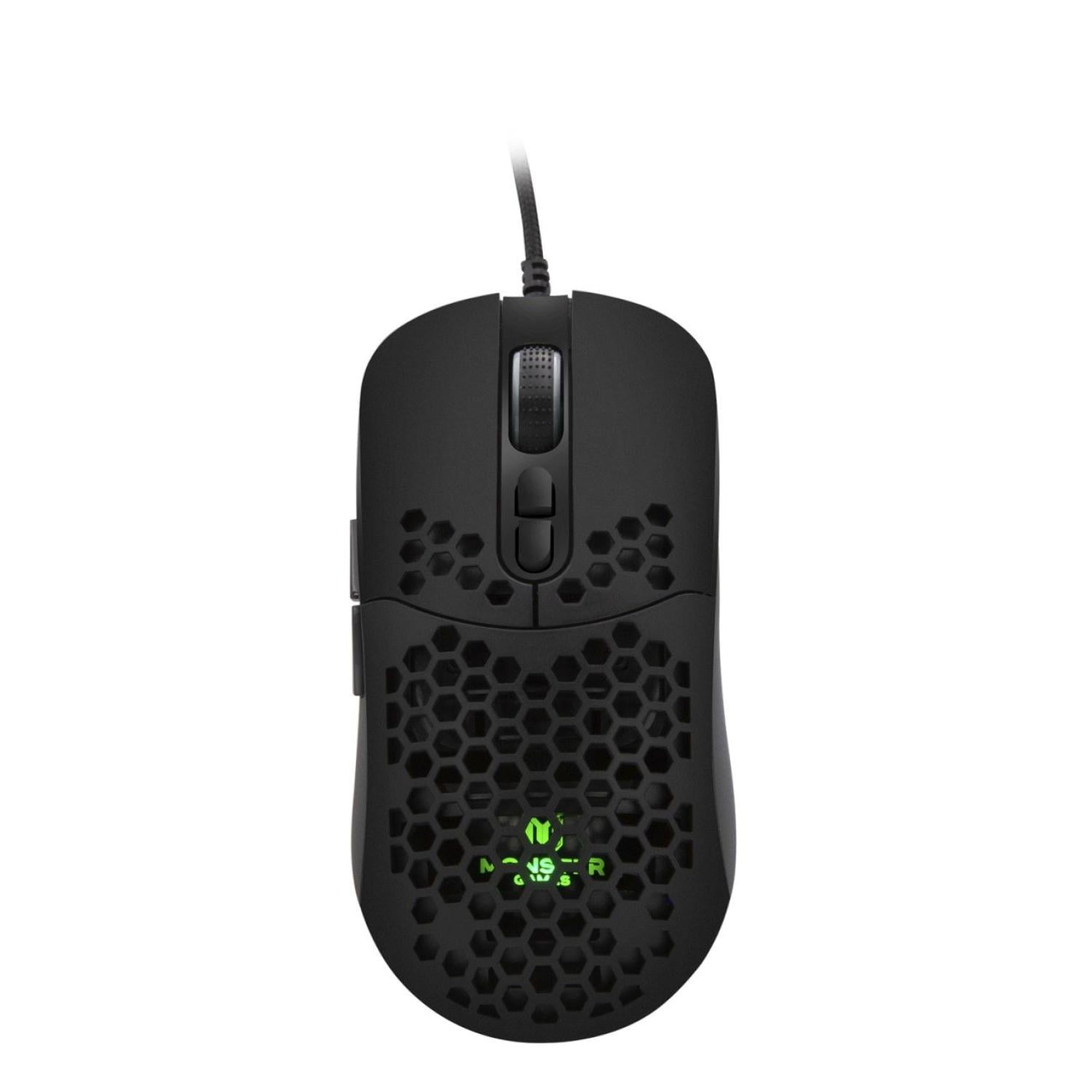 Monster Game - Mouse Gamer Usb Rgb 6b 6400 Dpi Honeycomb S